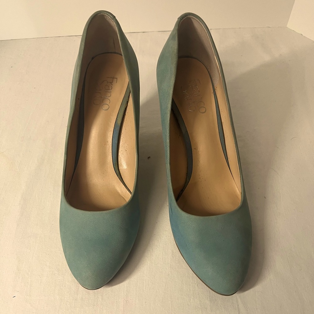 Baby blue wedge heels very comfortable